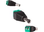 Spina Dc 2.1/5.5 Con Connettore Rapido Per Strisce Led Mono Maschio