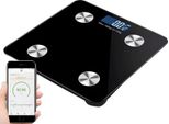 Bilancia Pesapersone Con Misurazione Del Grasso Corporeo Bmi Bluetooth Fino A 180 Kg Vetro Kg, Lb Wagpro-B5