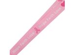 Nastro Rosa Per La Consapevolezza Del Cancro Al Seno Stampato Cordino Da Collo Portachiavi Cordino Con Fibbia Rimovibile
