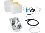 Lavello Da Campeggio 12V Pacchetto Tecnologico Kit Lavabo Lavello Camper T4 T5 T6