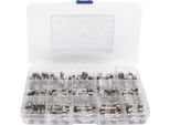 150Pcs Tubo Fusibile Di Vetro 0.1A?30A 15 Tipi 5X20Mm Assortimento Kit Per La Protezione Del Circuito