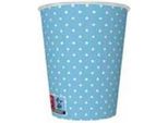 Coppe Blu Con Puntini Bianchi 250Ml 8 Pz.