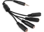 Splitter Spina Jack 3,5 Mm Stereo - 4X Spina Jack 3,5 Mm Stereo Vitalco (A4)