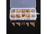 240PCS M2 M3 Viti Filettate Distanziatori Maschio Femmina In Ottone Distanziatore Scheda Pcb Viti Esagonali Dadi Assortimento Kit Hardware
