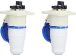 2 Set Connettore Di Alimentazione Industriale A 3 Pin Presa A Spina Monofase Per L'aviazione 220V250V 16A 2P+E