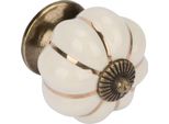 Ceramica Pomelli Zucca Stile Europeo Maniglia Tirare Per Camera Armadio Cassetto Mobili (Beige)