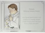 Quadretto Per La Prima Comunione, Argento Con Incisione, Ricordo Della Prima Comunione Per Un Ragazzo, Colorato | Dimensioni: 13X18 Cm | N. Articolo: VL832/4COL/S