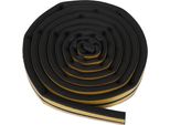 5 Metri 14*12 Mm Di Strisce Autoadesive Per L'isolamento Acustico Di Porte E Finestre (Nero)