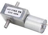 Motore A Ingranaggi Dc Doppio Albero Di Rotazione Direzione Quadrata Regolabile Turbina Worm Motore Di Riduzione Della Velocità DC24V 40RPM
