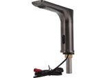 Rubinetto Elettronico Touchless Alimentato A Batteria Rubinetto Verticale Per Lavabo Bagno G1/2 Filettatura Maschio Grigio Canna Di Fucile