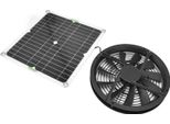Kit Ventilatore Pannello Solare 10In 100W Impermeabile Pannello Solare Rotondo Ventilazione Caso Ventilatore Di Scarico Per Chicken Coop Serra Capannone