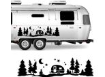 Adesivi Per Camper - Design Natalizio, Motivi Stella-Luna-Albero, Set Di Decorazioni Fai Da Te - Per Viaggi, Finestre E Design Festivo