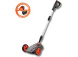 Fuxtec FX-E1RMEH20-SOLO Tagliaerba A Batteria 20V Tosaerba Compatto A Una Mano Mulching Senza Batterie, Larghezza 22Cm, Altezza Regolabile, 300W