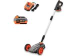 Fuxtec FX-E1RMEH20-SET Tagliaerba A Batteria 20V Tosaerba Compatto A Una Mano Mulching Con Batteria 4Ah E Caricabatterie, Larghezza 22Cm, Altezza Regolabile, 300W