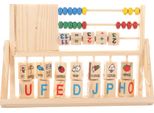 Bastone Aritmetico In Legno Per Bambini - Giocattolo Educativo Multifunzionale Con Faccine - Gioco Di Matematica E Abilità Motorie