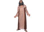 Smiffys - Costume Da Pastore SM3458 (Taglia Unica) (Marrone/Bianco)