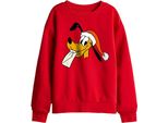 Disney - Felpa Per Bambini, Disegno Natalizio TV26387 (116) (Rosso)