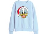 Disney - Felpa Per Bambini, Disegno Natalizio TV26431 (116) (Azzurro)