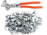 100 Pezzi 10 G 0,35 Oz In Lega Di Alluminio Clip-On Gancio Equilibratore Ruota P-Style Riparazione Pneumatici Auto Con Pinze
