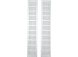 2 Pezzi Griglia Di Ventilazione, Piastra Rettangolare In Lega Di Alluminio Per Armadio, Scarpiera, 80 X 450 Mm