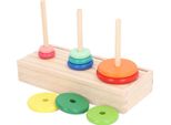 Gioco Di Puzzle, Torre Di Legno, Educativo, Pensiero Logico, Allenamento, 10 Anelli, Giocattolo Mentale, Attività Di Pensiero Per Bambini, Apprendimento Precoce