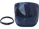 Caschi Moto Anti-Uv Antigraffio, Lente, Visiera A Bolla, Protezione Dal Vento, Universale Per Casco Aperto Standard A 3 Scatti