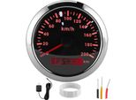 85 Mm Tachimetro Gps, 200 Km/H, Contachilometri, Impermeabile, Per Barca, Auto, Yacht, Moto, Quadrante Nero