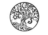 Tree Of Life Wall Art, Scultura Murale D'arte Dell'albero, Arte Murale In Metallo Appesa, Decorazione Murale Dell'albero Della Vita, Albero Della Vita Appeso Alla Parete, Decorazione Murale Dell'albero Della Famiglia In Metallo
