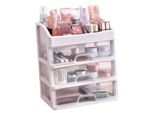 Scatola Di Stoccaggio Cosmetico Del Cassetto, Scatola Di Stoccaggio Del Trucco Del Cassetto, Organizzatore Del Trucco Con I Cassetti, Espositori Cosmetici Del Cassetto, Organizzatore Chiaro Del Trucco Con Il Cassetto, Scatola Di Stoccaggio Del Trucco
