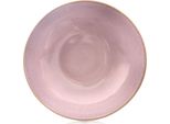 Orion | Piatto Fondo - 21 Cm - Rosa - In Ceramica - Piatto Fondo - Lavabile In Lavastoviglie - Adatto Al Microonde