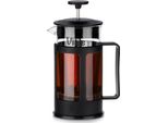 Vilde | Caffettiera - 350 Ml - In Vetro - Nero Opaco - Per Caffè E Tè - French Press