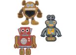 LäSsig Tessile Tessuto Sticker Sticker (9 Colori) Robot
