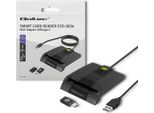 Qoltec 50634 Intelligent Smart Id Chip Card Reader SCR-0634 | Usb Type C