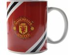 Manchester United Fc - Tazza Da Caffè "Core"", A Righe BS4548 (Taglia Unica) (Rosso/Nero/Bianco)"