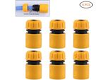 6Pcs 1/2In Rubinetto Rapido Acqua Adattatore Giardino Irrigazione Tubo Connettore Strumenti Da Giardino