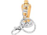 Mini Coffee Tamper Key Chain Powder Hammer Key Ring Coffee Appliance Pendant Peripheral Gifts Collectionyellow