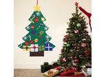 Diy Felt Christmas Tree Set Xmas Decorations Wall Hanging Ornaments Children Gifts Party Suppliestype B
