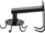Utensile Da Cucina Appeso Rack 6 Ganci In Alluminio Regolabile Rotante A Parete Utensile Holder Storage Hanger Per Cucchiaio Spatola Nero