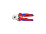 Knipex 97 55 14 Selbsteinstellende Crimpzange FüR AderendhüLsen Mit SeiteneinfüHrung Verchromt Mit Mehrkomponenten-HüLlen L180Mm)
