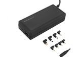 Qoltec 50012 Automatic Universal Power Adapter 90W | 9 Plugins | +Power Cable