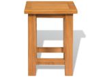 Vidaxl Tavolino 27X24X37 Cm In Legno Massiccio Di Rovere
