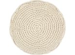 Vidaxl Pouf Macramé Fatto A Mano 45 X 30 Cm Cotone
