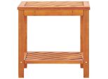 Tavolino In Legno Massiccio Di Acacia 45 X 33 X 45 Cm