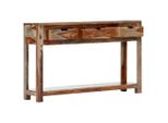 Consolle Con 3 Cassetti 120X30X75 Cm In Legno Massiccio