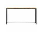 Vidaxl Tavolo Consolle 140 X 35 X 76 Cm In Legno Massiccio Di Mango