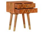 Syfax™ Comodino 40X30X58 Cm In Legno Massello Di Mango