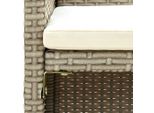 Divano Da Giardino A 2 Posti Con Cuscini Poli Rattan Beige