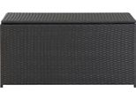 Vidaxl Cassetta Da Giardino In Rattan 100X50X50 Cm Nero
