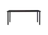 Vidaxl Tavolo Da Pranzo Nero 180 X 90 X 75 Cm In Vetro Temperato