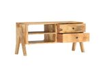 Mobile Tv Vidaxl 97 X 35 X 47 Cm In Legno Massiccio Di Mango